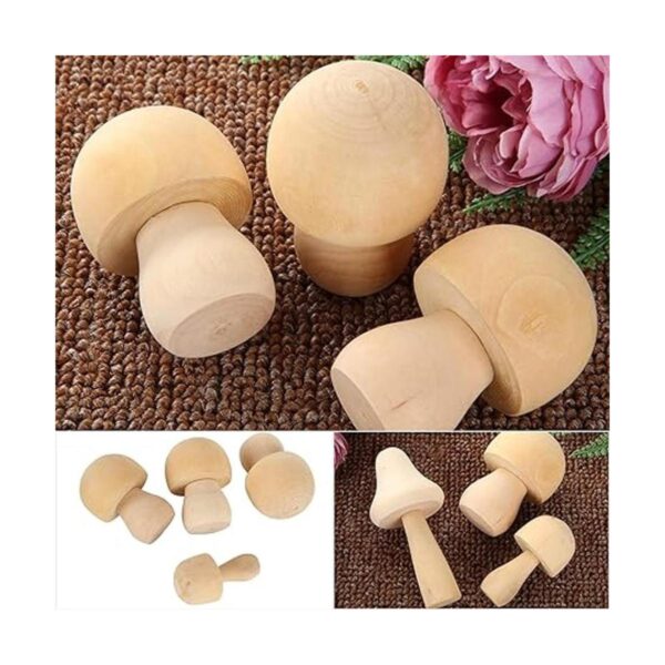 21 hongos de madera para manualidades 7 tamaños juego de