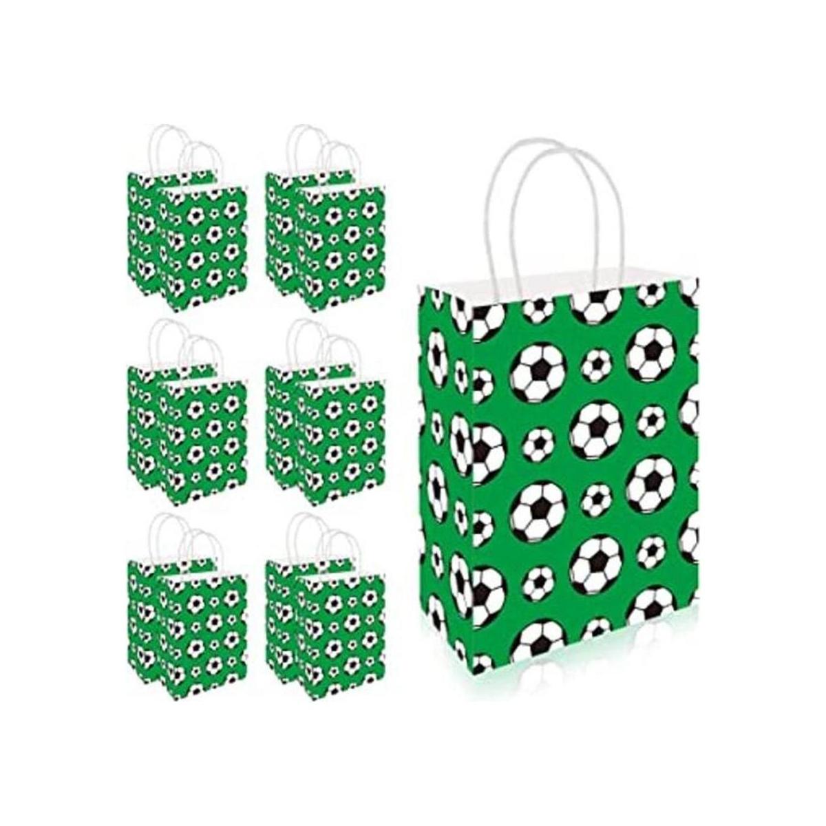 24 bolsas de regalo de fiesta de fútbol bolsas de regalo