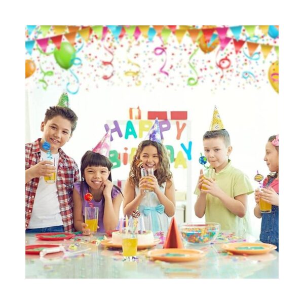 24 pajitas Planet para niños suministros de fiesta en el