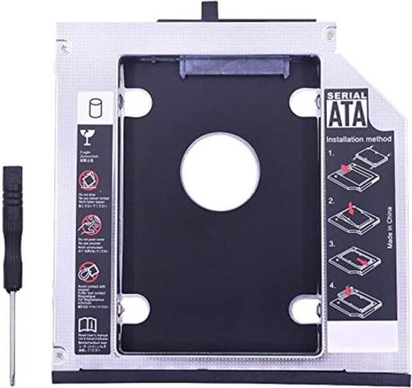 2 disco duro SATA HDD SSD de 25 pulgadas DVD CD ROM_1