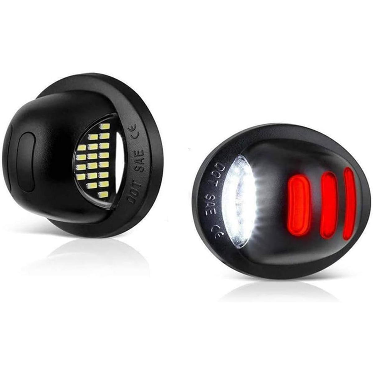 2pcs blanco LED placa de matrícula luz coche número