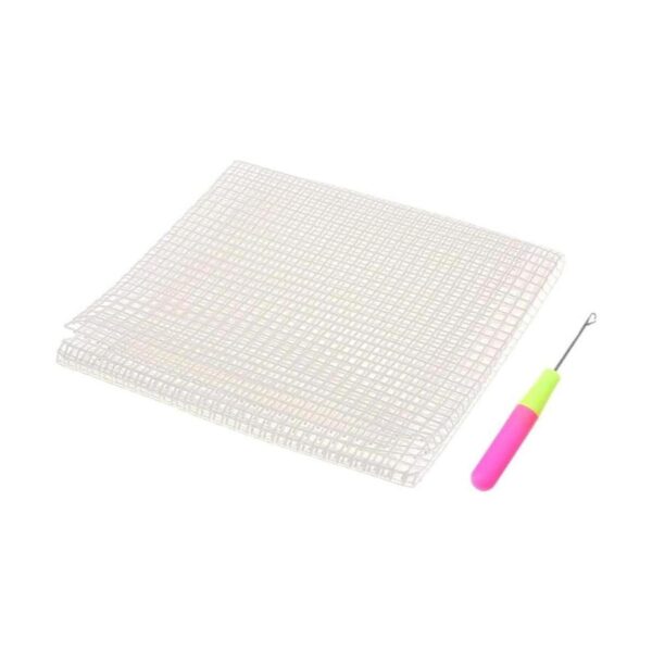 29.5 x 19.7 pulgadas en blanco alfombra gancho malla lona_1