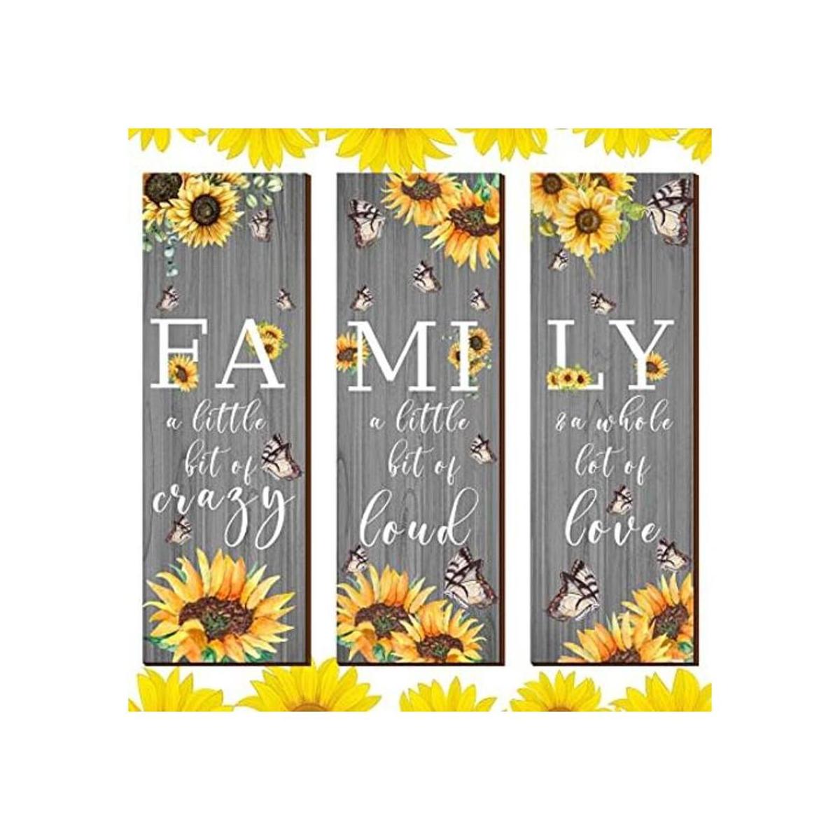 3 piezas de decoración inspiradora de girasol mariposa