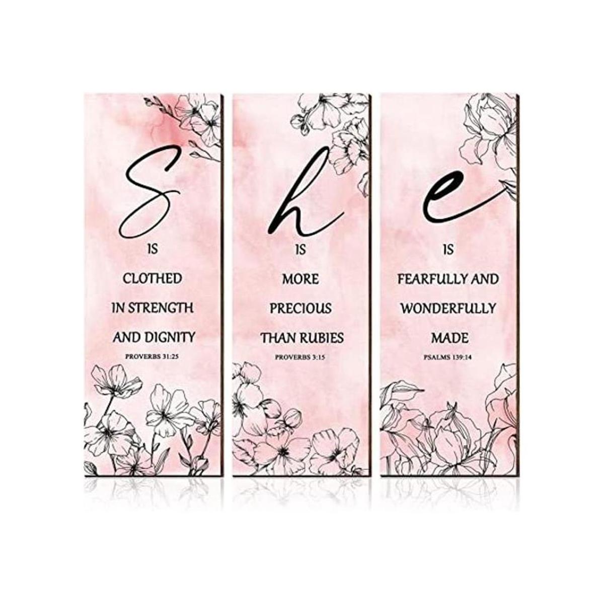 3 piezas inspiradoras rosas florales para pared arte de