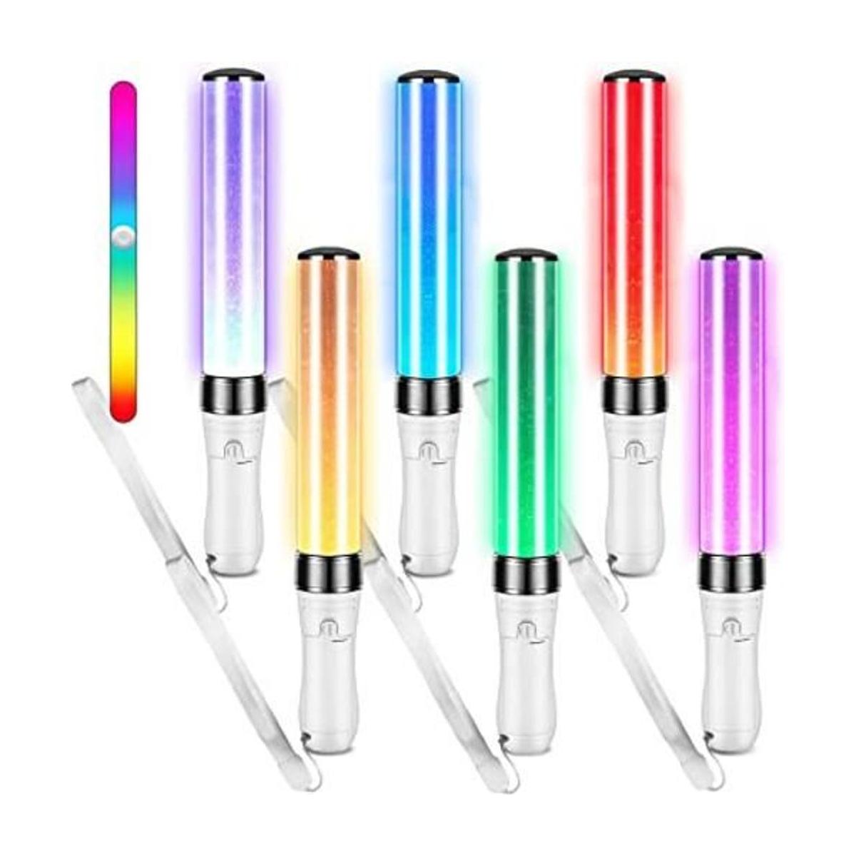 3 varillas LED brillantes de 15 colores para fiestas