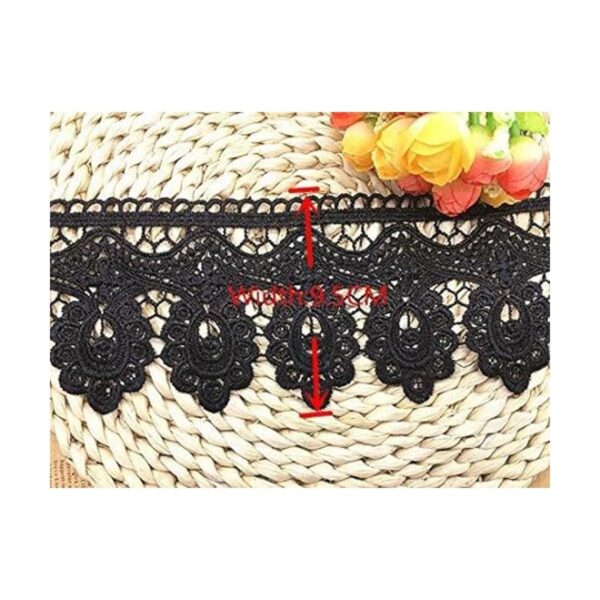 3.7 in de ancho de Europa Floral Venise Patrón Inelástico_2