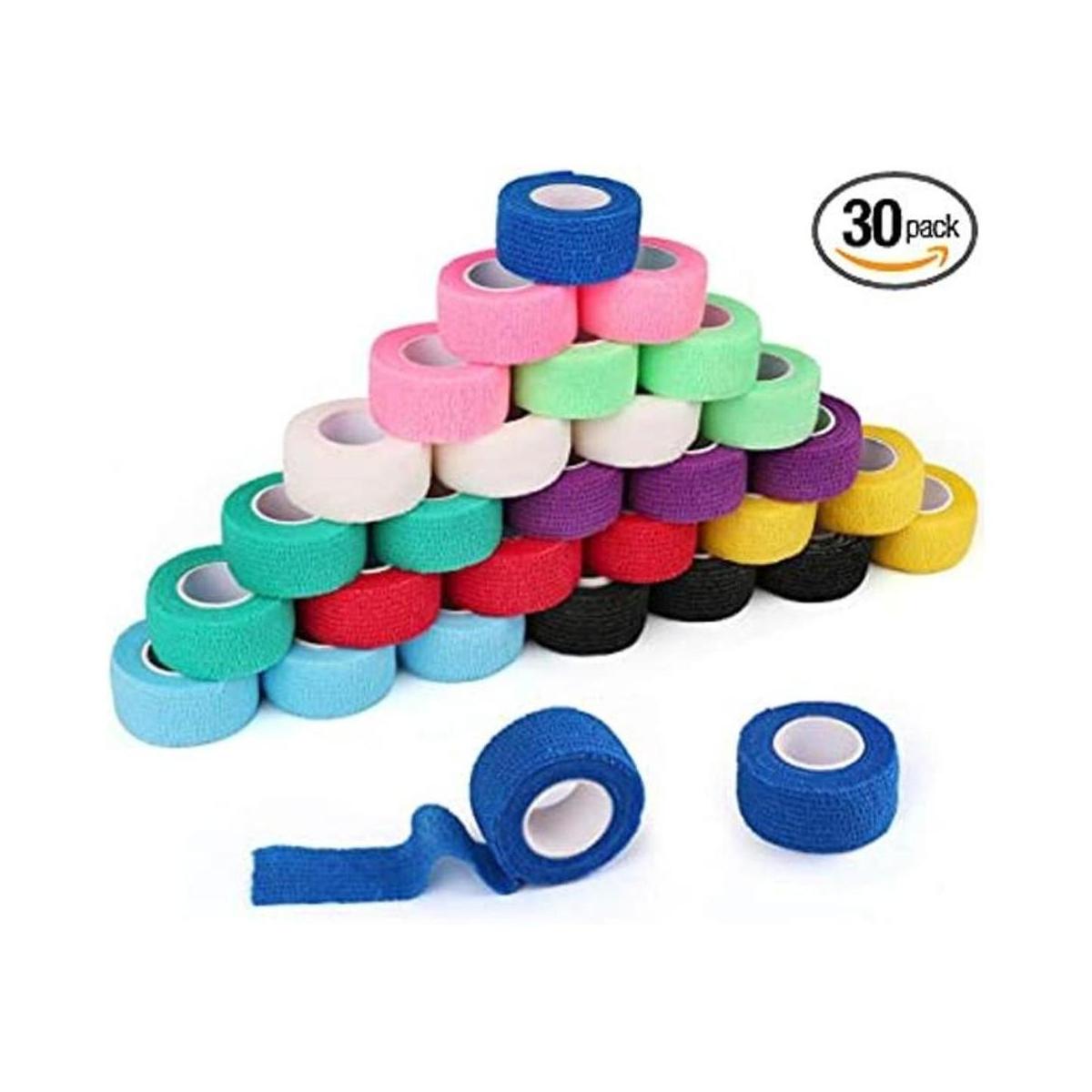 30 paquetes de 1.0 in x 4.9 ft envoltura autoadhesiva