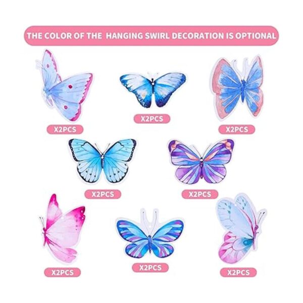 30 piezas de mariposa para colgar en el techo decoración_2