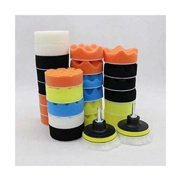 31 almohadillas de esponja de pulido de 3.0 in y kit de