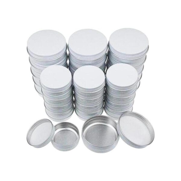 32 piezas de tapa de rosca redonda de aluminio latas de_1