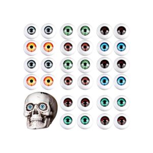 32 globos oculares de Halloween de plástico medios ojos_1