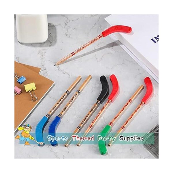 36 lápices de hockey y gomas de borrar lápices de hockey_3