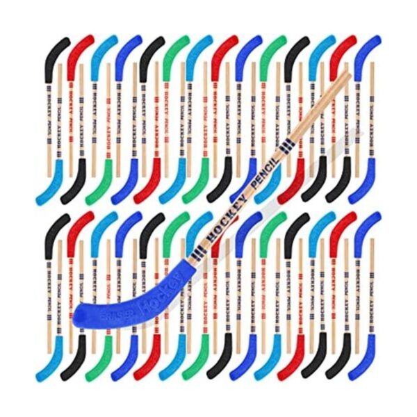 36 lápices de hockey y gomas de borrar lápices de hockey_1