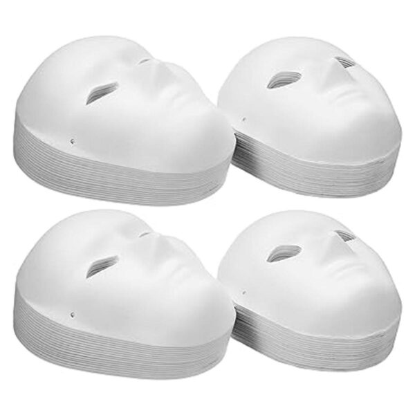 36 máscaras faciales completas de bricolaje máscara de