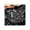 363 pulseras de plata expandibles en blanco kit de