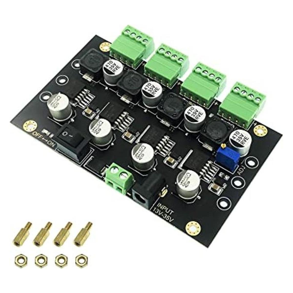 4 canales LM2596 DC a DC Buck convertidor entrada 1335V a