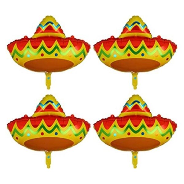 4 globos de fiesta con temática mexicana globos de mylar_1
