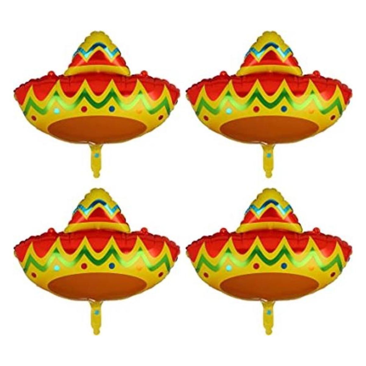 4 globos de fiesta con temática mexicana globos de mylar