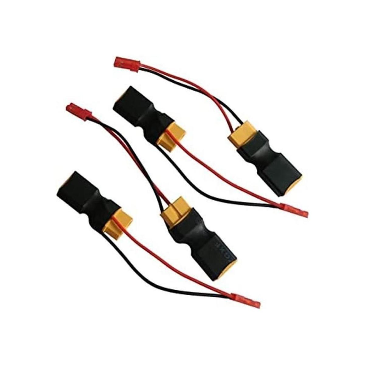 4 paquetes XT60 conectores macho a hembra con conector JST
