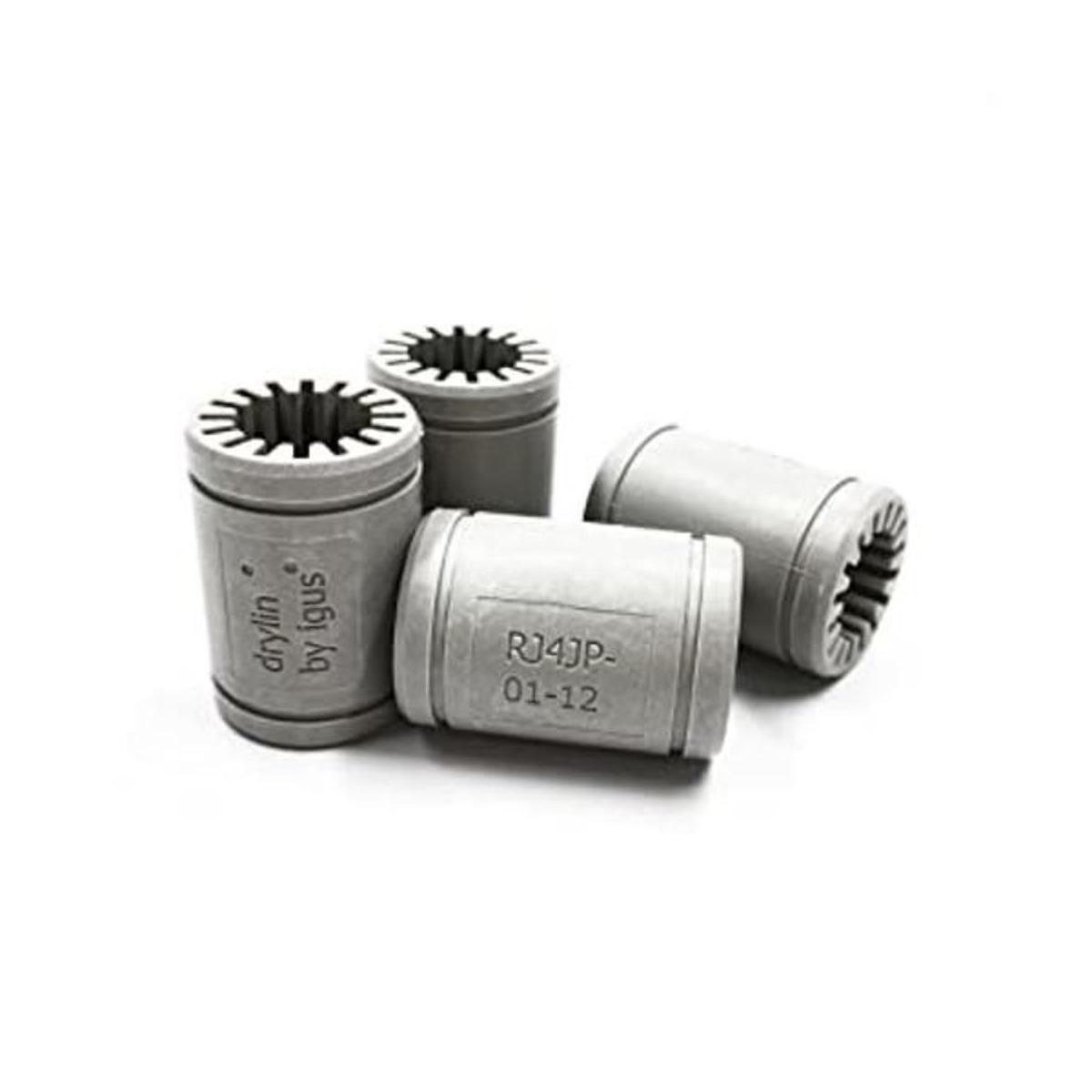 4 pcs Solid polímero LM12UU Rodamientos 12 mm Shaft Igus