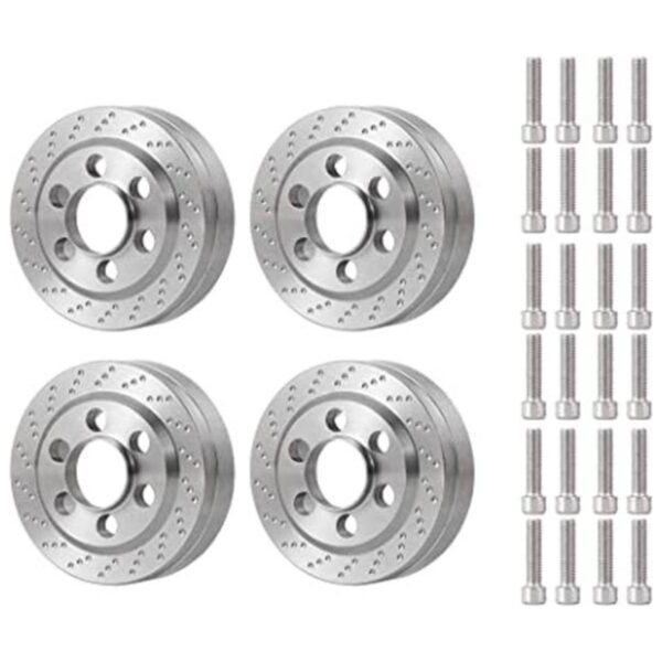 4 piezas de acero inoxidable interno rueda pesos 2.12 oz