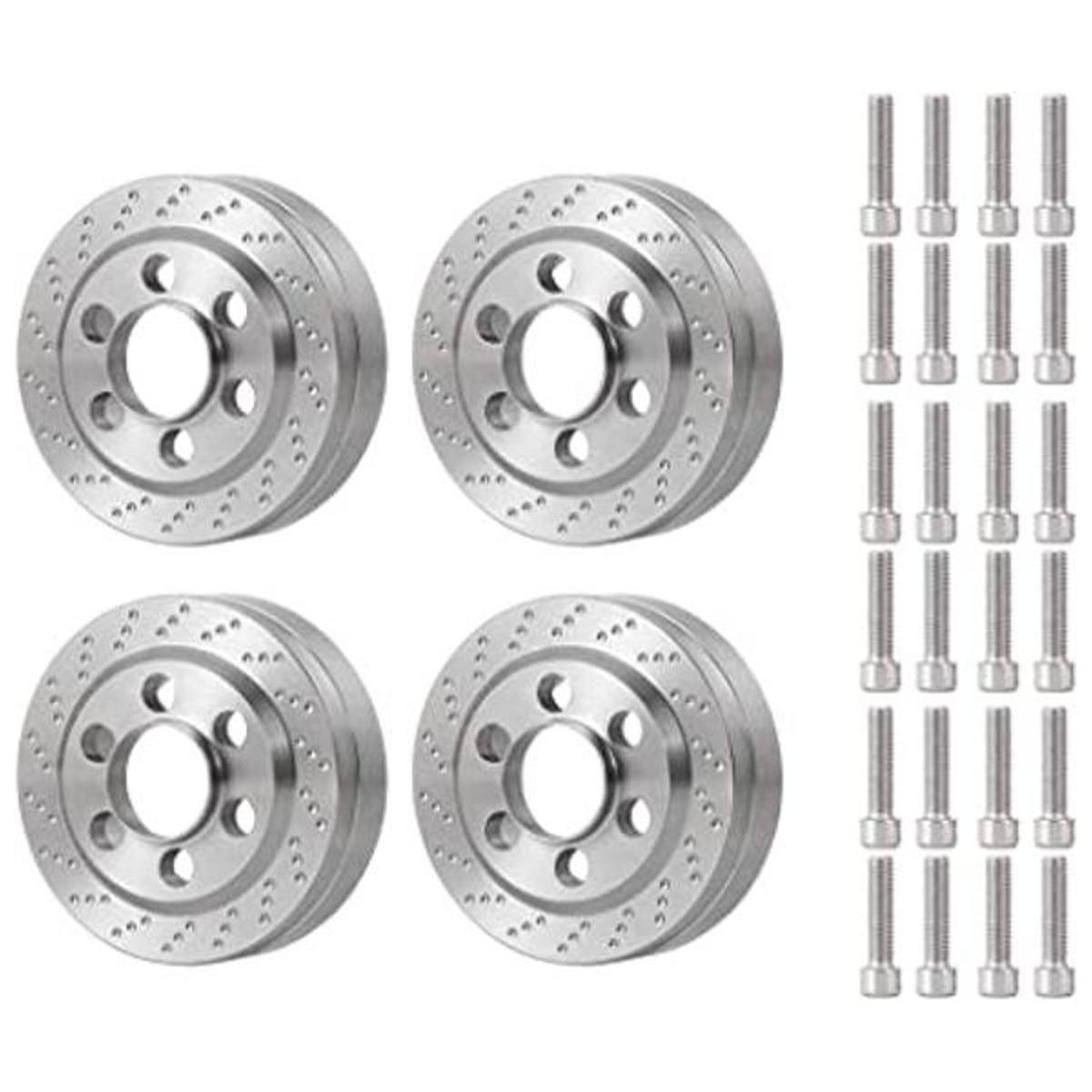4 piezas de acero inoxidable interno rueda pesos 2.12 oz