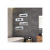 4 piezas de arte de pared de baño decoración de pared de