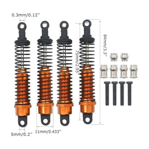 4 piezas RC amortiguadores ajustables amortiguadores_2