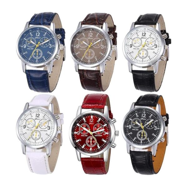 Yunanwa Juego de 6 relojes de cuarzo para hombre de_1