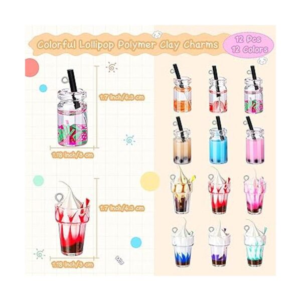 Yinkin 82 dijes de caramelo para hacer joyas incluye 24_5