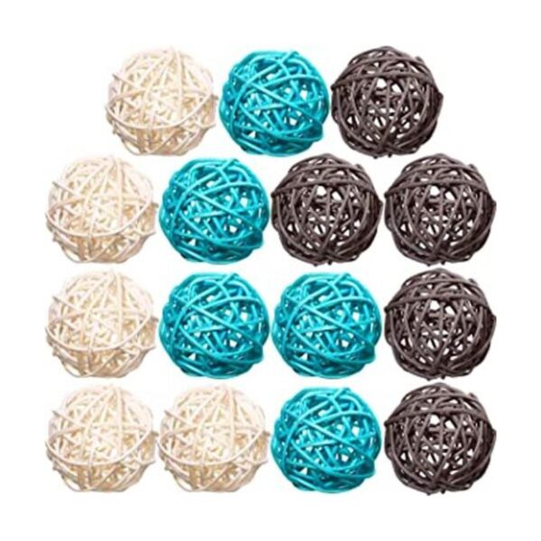 Yaomiao 15 piezas de bolas de ratán decorativas para_1