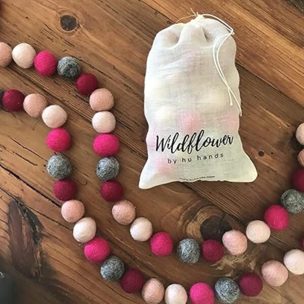 Wildflower by Hu Hands Pompones de fieltro de lana 100_2