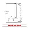 Wheel Accessories Parts Juego de 24 tuercas de lengeta_2