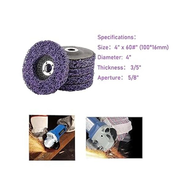 WerkWeit 5 PCS 4 x 60 Poly Strip Disc Wheel Paint_2