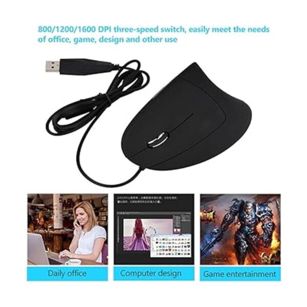 Wendry USB VerticalWired Version Left Handded Optical