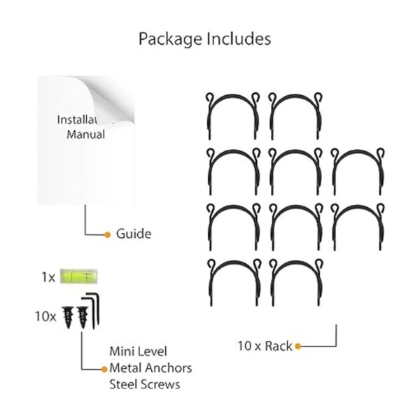 Wallniture Moduwine Rack de pared para decoración de pared_6