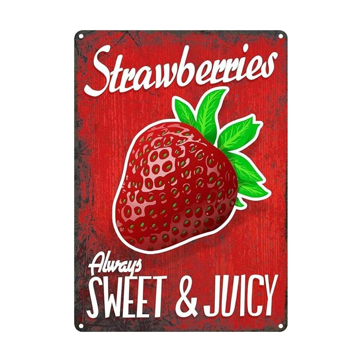Wallors Vintage retro fresa bayas divertidas frutas