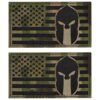 WZT 2 piezas de casco espartano con bandera de Estados