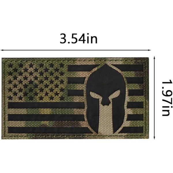 WZT 2 piezas de casco espartano con bandera de Estados