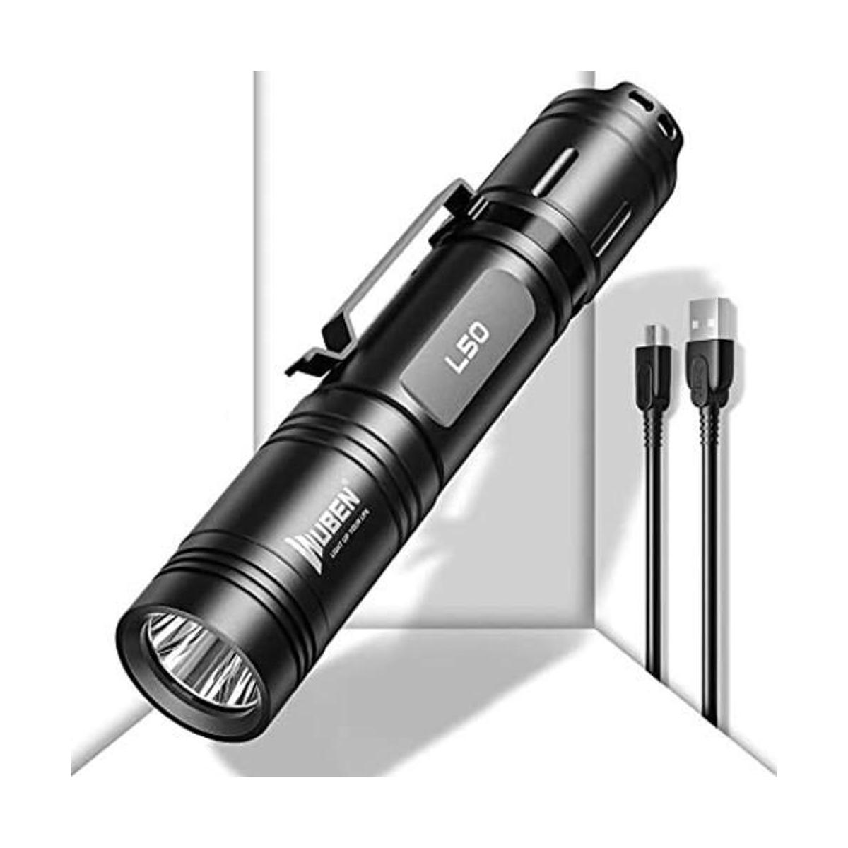 WUBEN L50 Linterna recargable de alto lúmenes 1200