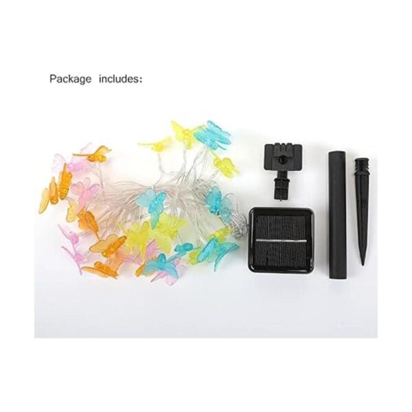 WSgift Guirnalda de luces solares de mariposa 16 pies 32_6