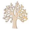 WINOMO Formas de madera en blanco para árbol genealógico