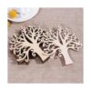 WINOMO Formas de madera en blanco para árbol genealógico