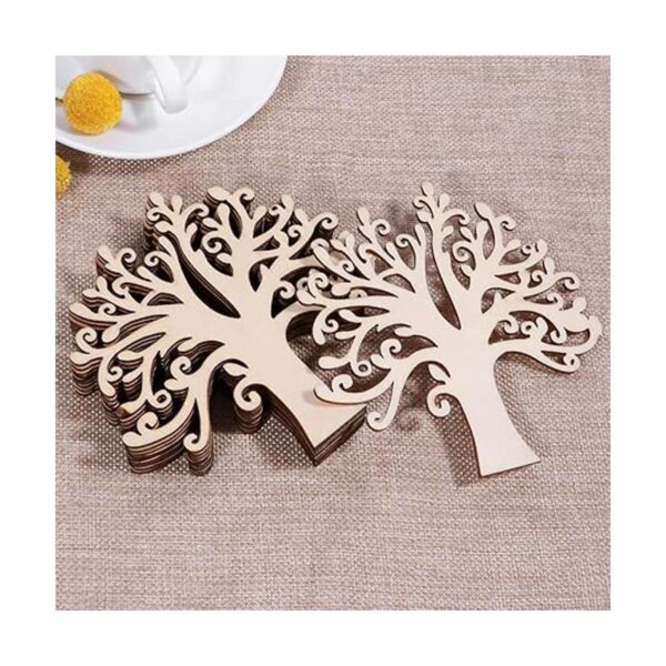 WINOMO Formas de madera en blanco para árbol genealógico