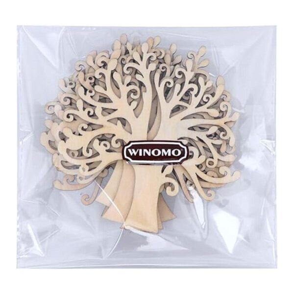 WINOMO Formas de madera en blanco para árbol genealógico