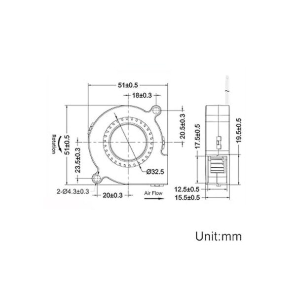WINSINN Ventilador 5015 de 12 V impresora 3D ventilador_2