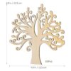 WINOMO Formas de madera en blanco para árbol genealógico