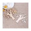 WINOMO Formas de madera en blanco para árbol genealógico