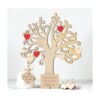 WINOMO Formas de madera en blanco para árbol genealógico