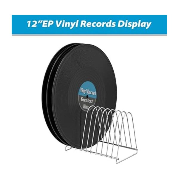 WEWU Soporte para discos de vinilo de 12 pulgadas LP 7_3